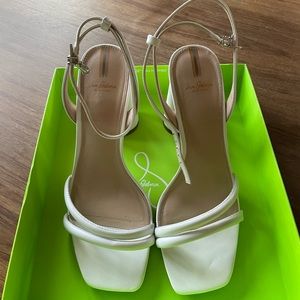 Sam Edelman Kia Whitr Leather Heels 9.5